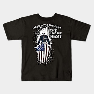 Mess with the best DIE like the rest! - Marine Kids T-Shirt